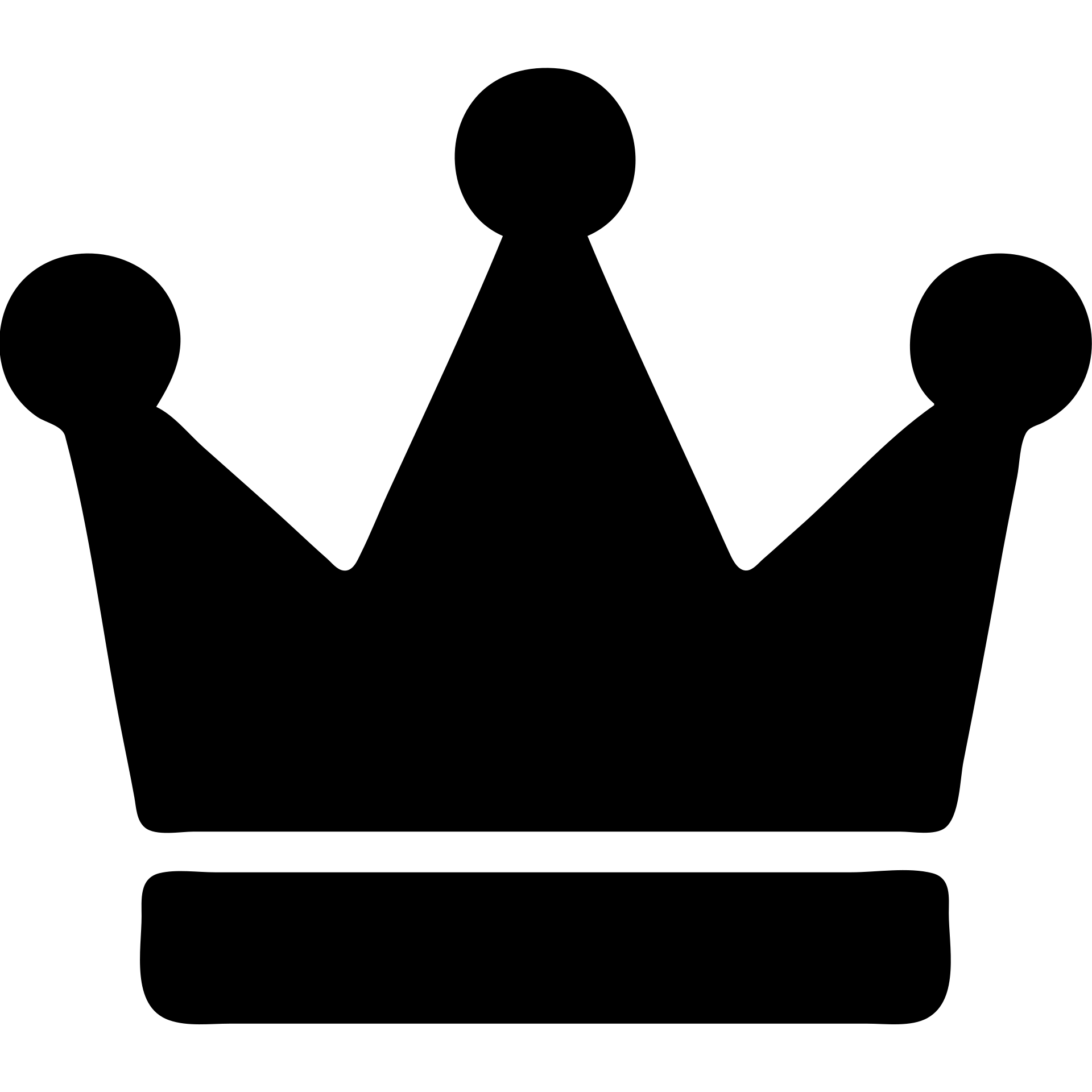 a crown in a single dark blue color, simple and bold emoji