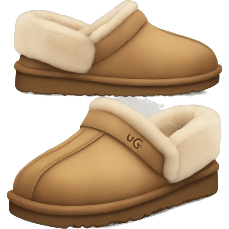 ugg slippers light brown  emoji
