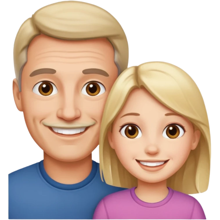 Papá e hija emoji