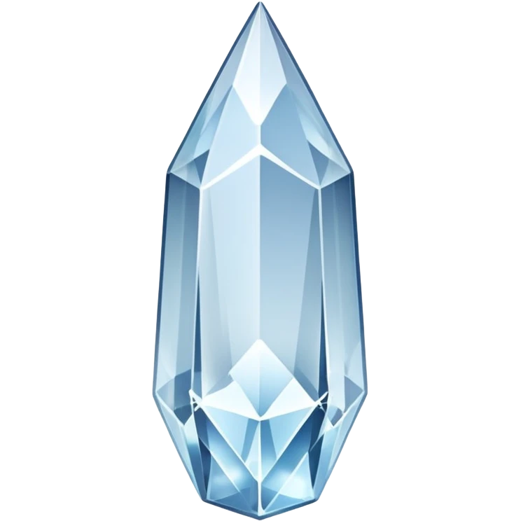 glossy white sparkle shard crystal emoji