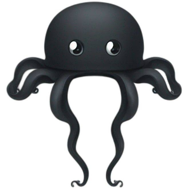black octopus hat emoji