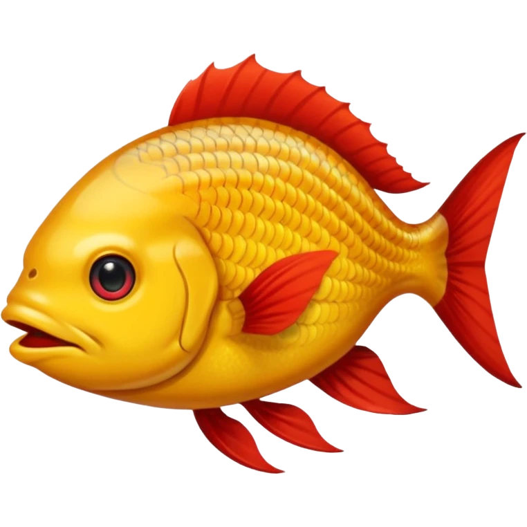 Buatkan emoticon yang terinspirasi dari ikan dori dengan hiasan hati diatasnya emoji