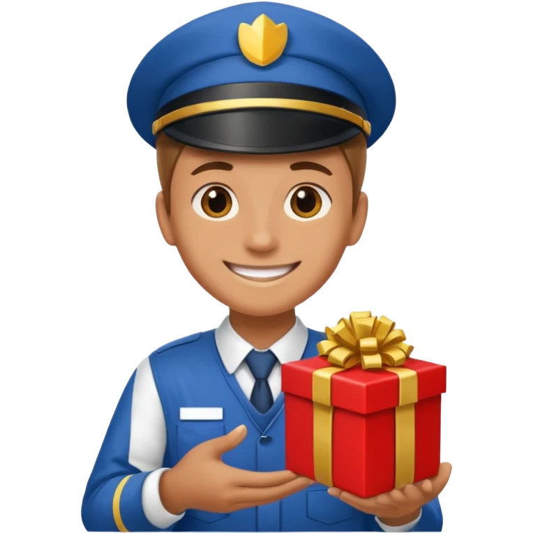 offer gift with an  worker emoji