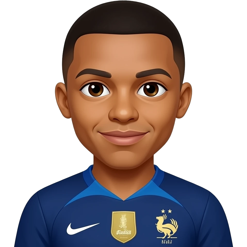 Kylian Mbappe in France emoji