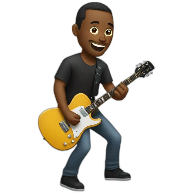 Guitar man emoji