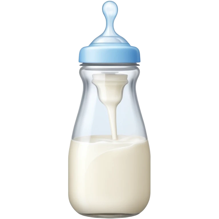 baby bottle tilted right emoji