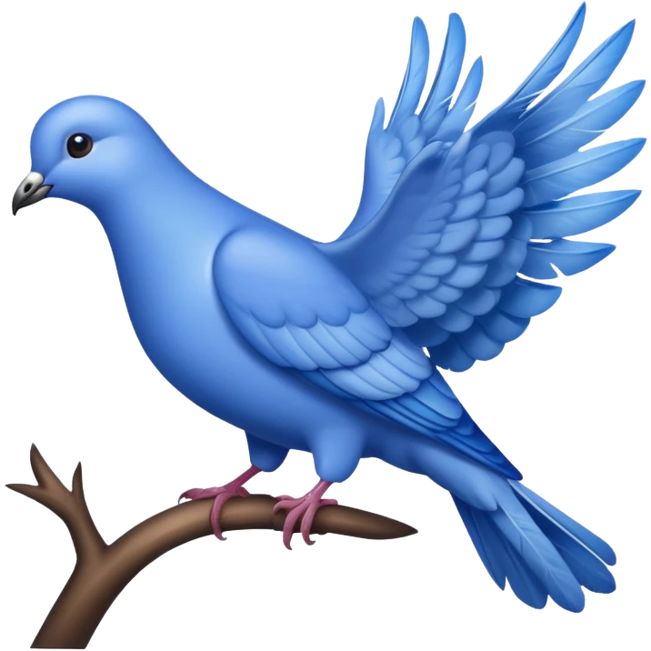 Palomita azul emoji