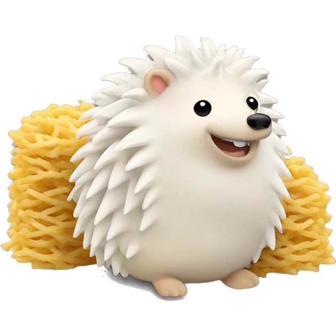 Igel mit Nudeln  emoji