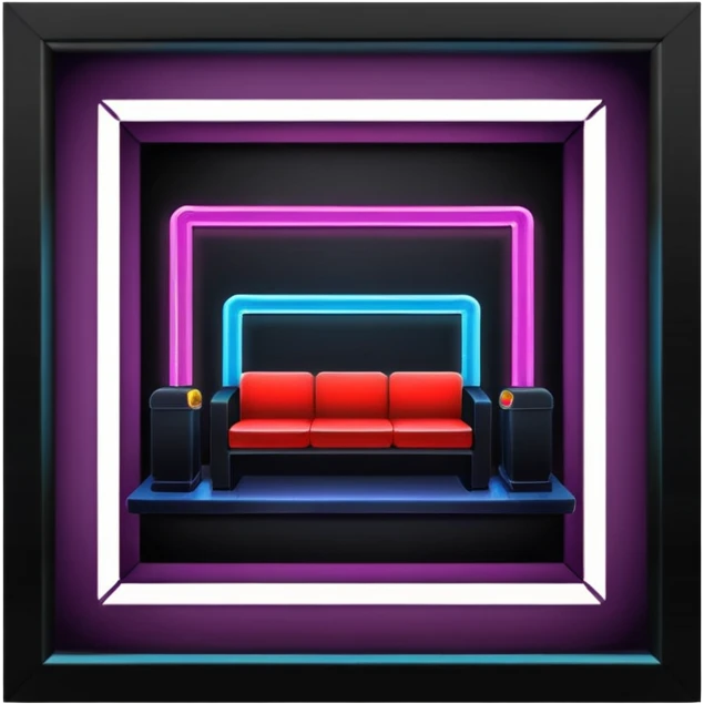 nightclub wtihout people. emoji