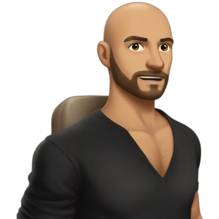 bald man meme shirt solo emoji