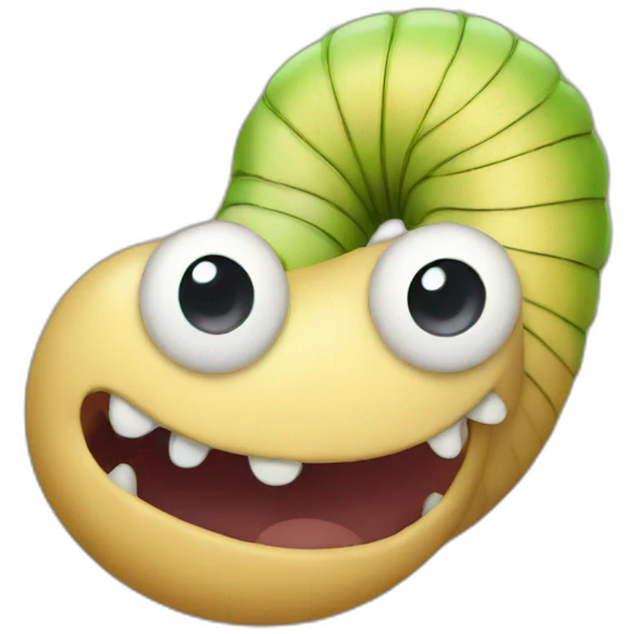 A pocket worm emoji