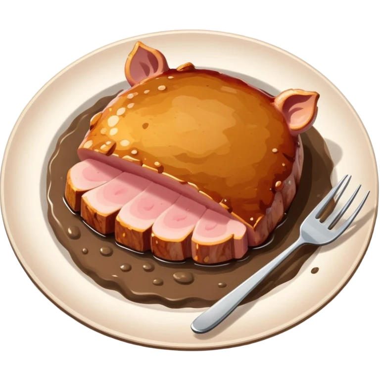 Pork with mudo emoji