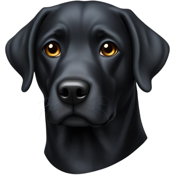 Labrador negro emoji