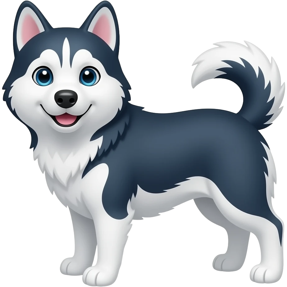Husky de frente emoji