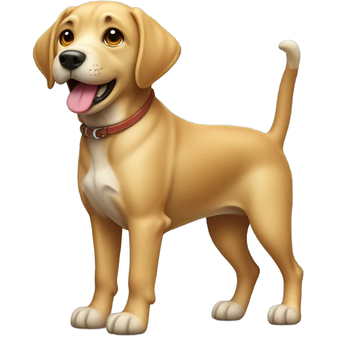 Dog using shovel  emoji