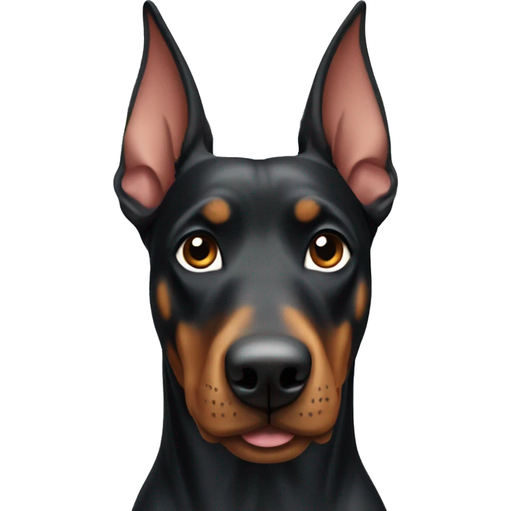 Doberman mix dog emoji