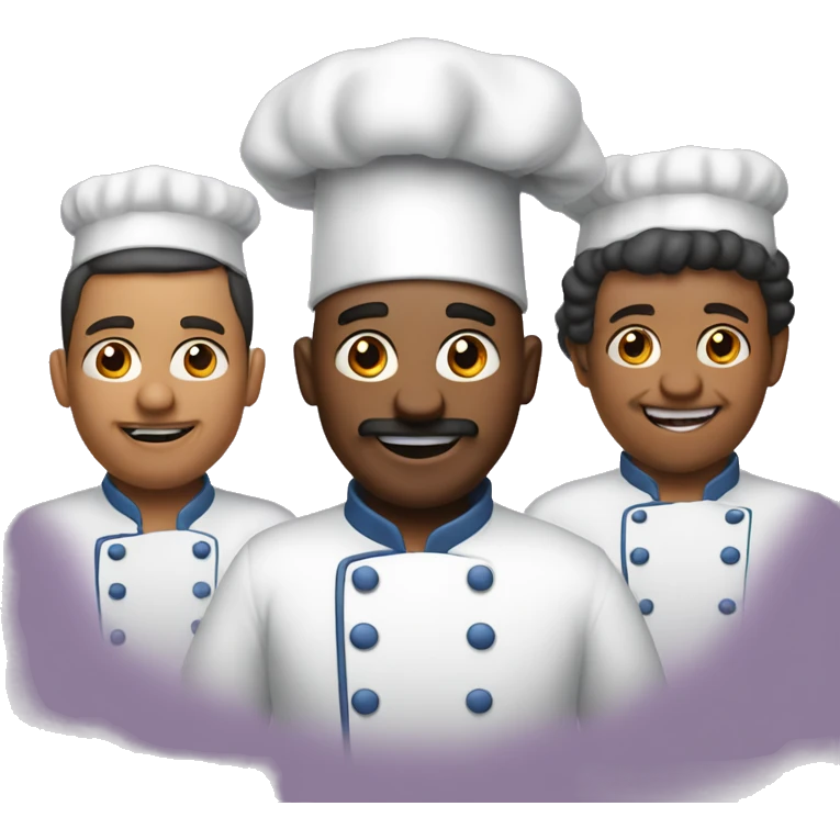 The two big cooks and one long sosage  emoji