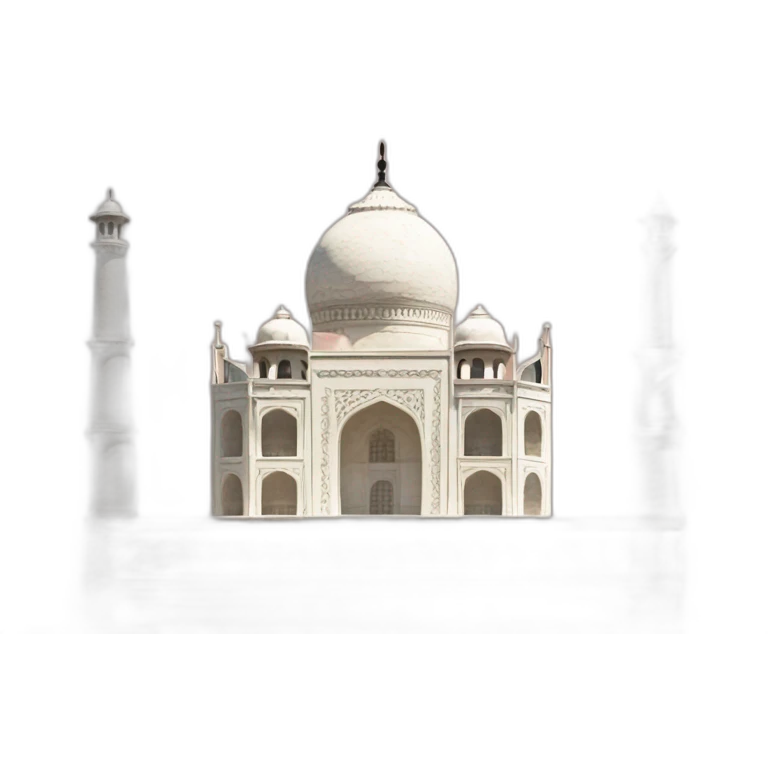 Indian flag taj mahal emoji