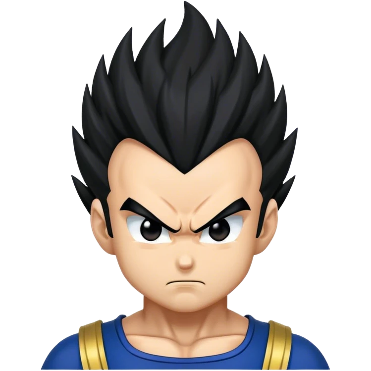 Black Vegeta's Hair With Deuce under  emoji