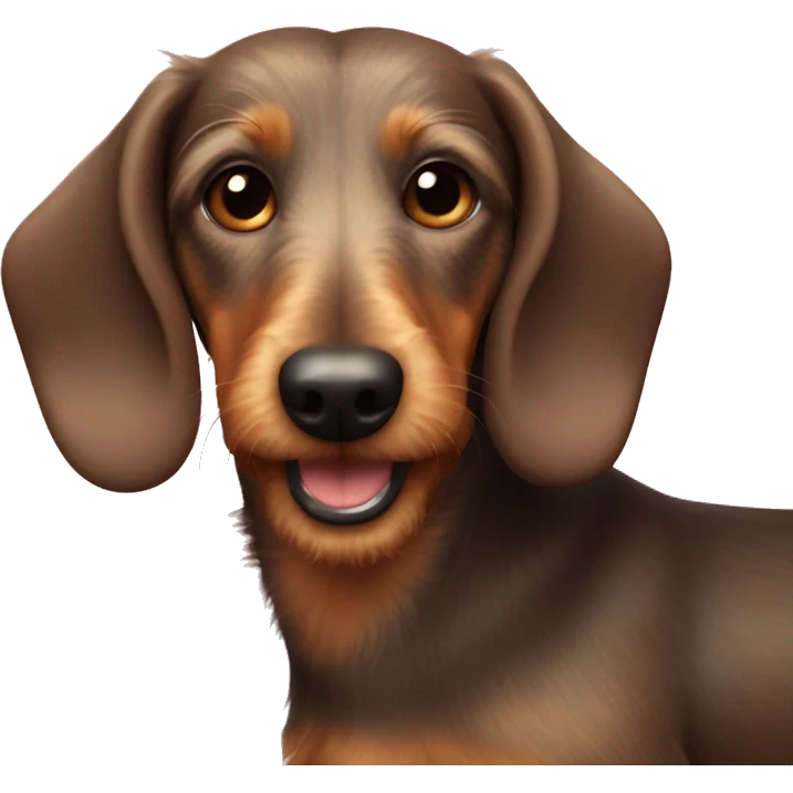 Wire haired wiener dog  emoji