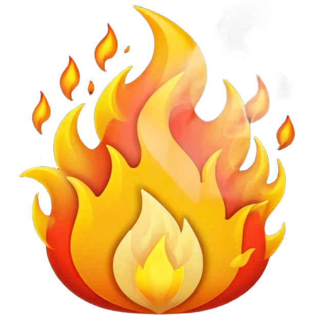 Mor ateş emojisi emoji