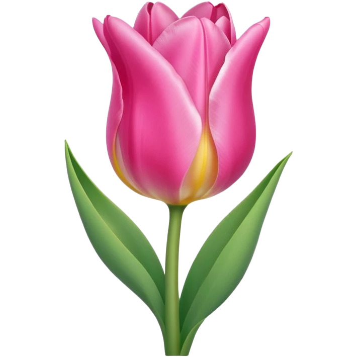 Pink tulip emoji