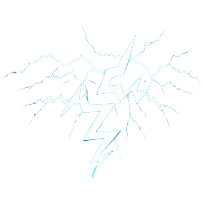Lightning with field emoji