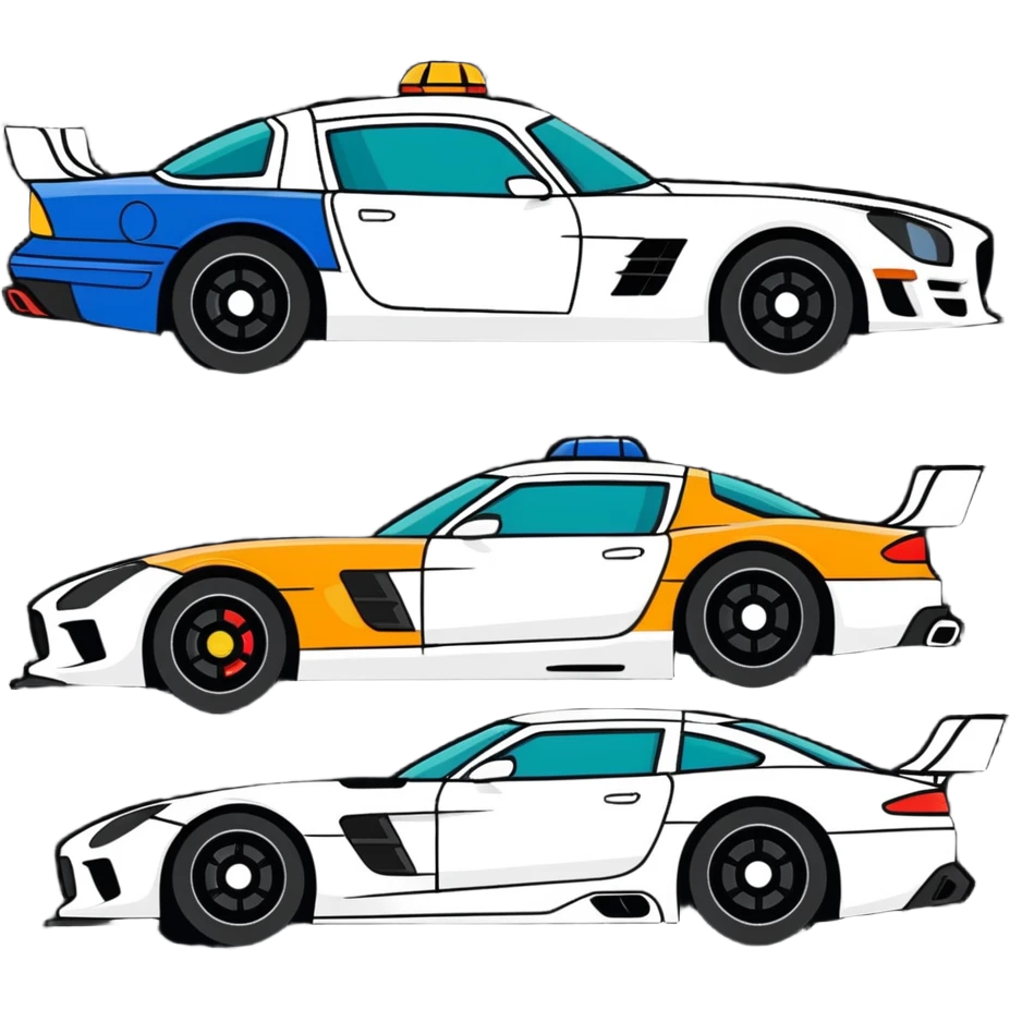 safety car side view emoji