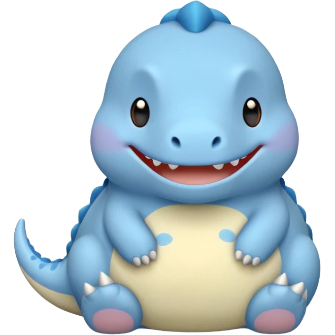 baby blue dinosaur cartoon squishmallow emoji