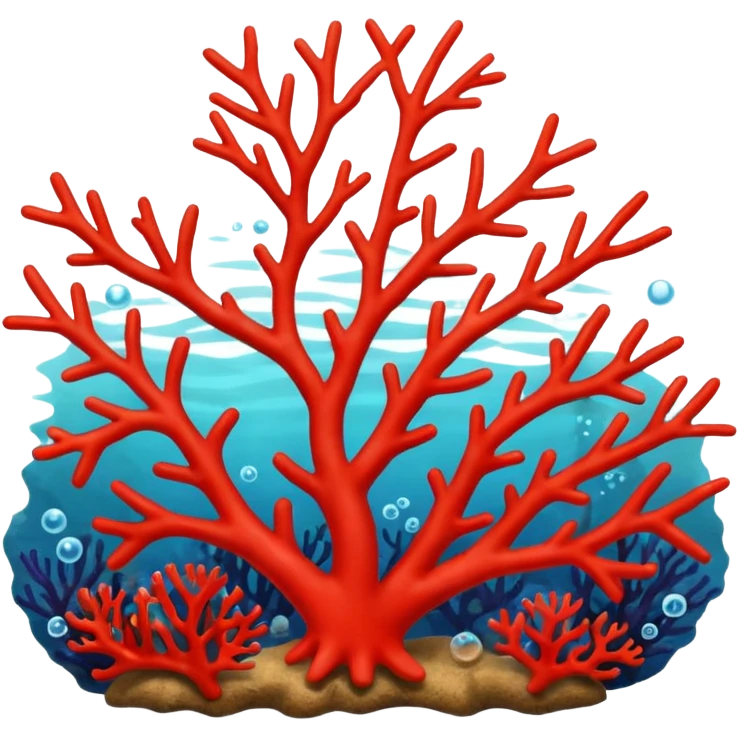 red Coral  emoji