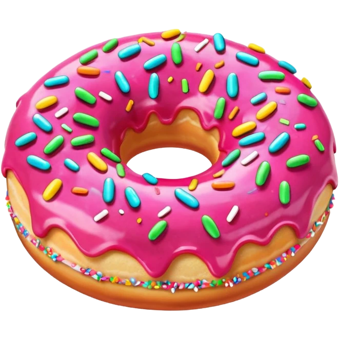 pink donut emoji