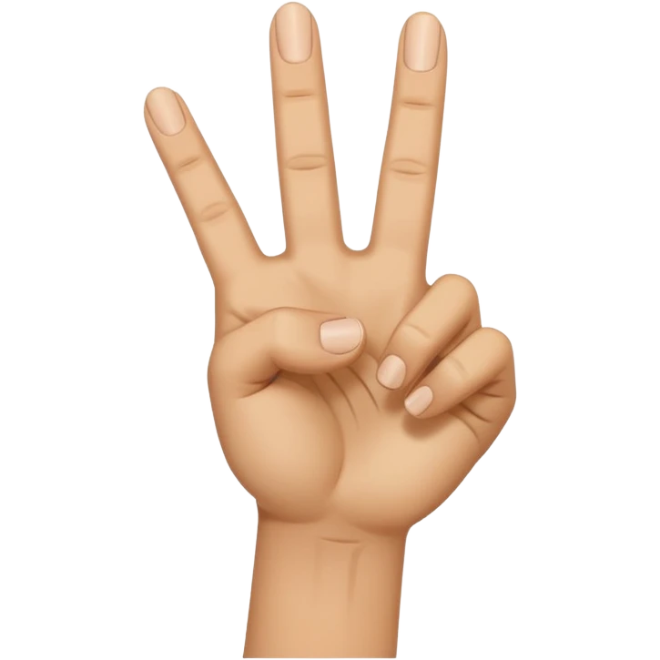 Open hand with the middle finger pointing downwards emoji