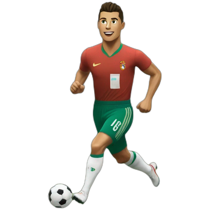 Cristiano ronaldo running emoji