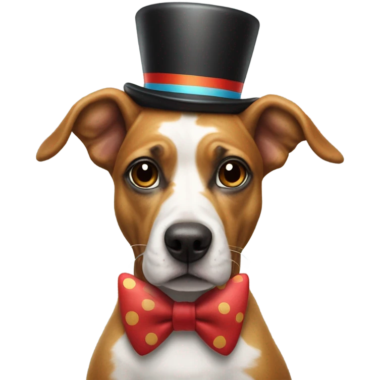 dog clown emoji