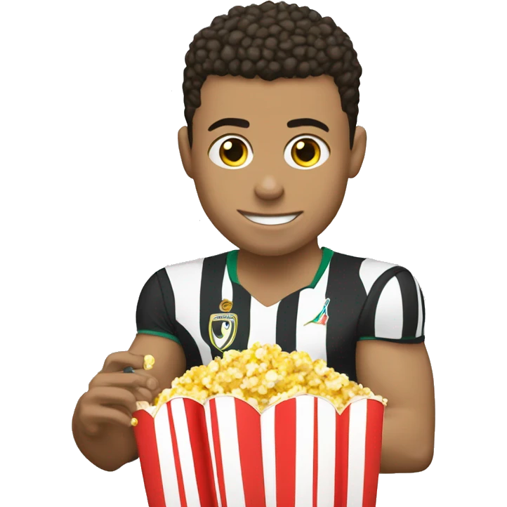 Ronaldo with Pop corn  emoji