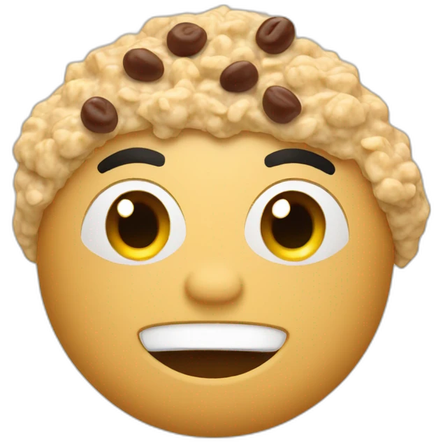 oatmeal with toppings emoji