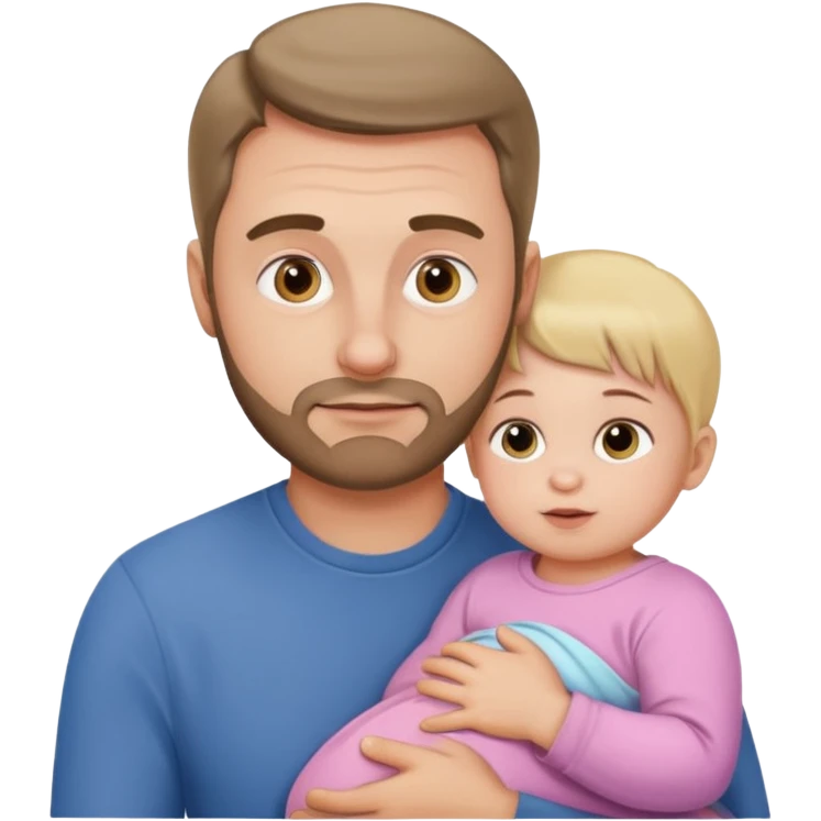 dad with baby girl emoji