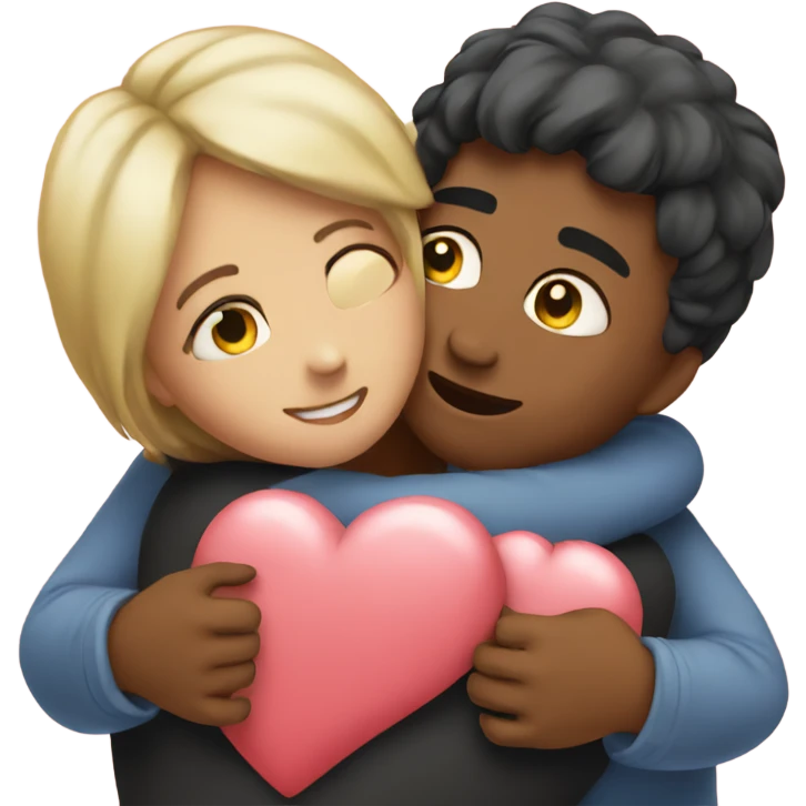 Hugging heart emoji