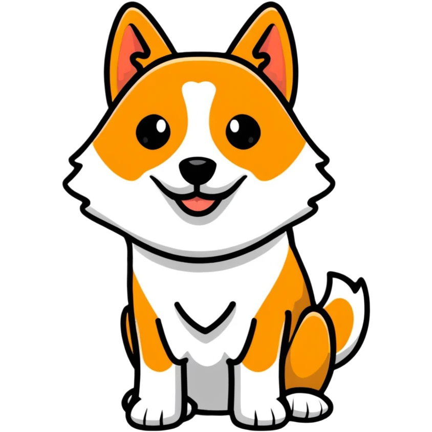 playful dog emoji