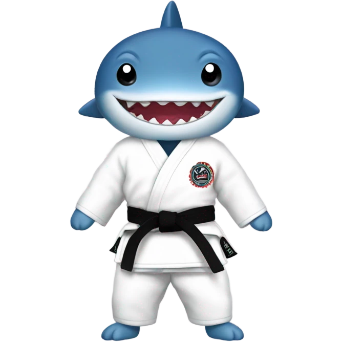 Small shark in Jiu Jitsu Gi  emoji