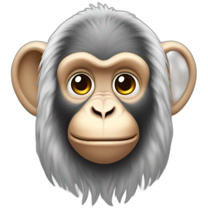 Monkey angel’s head emoji