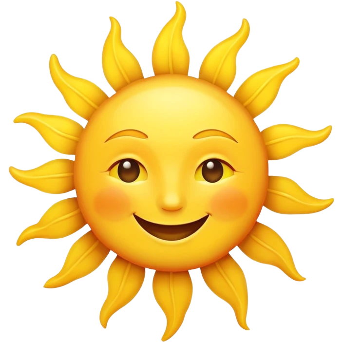 smiling sun emoji