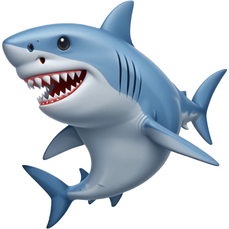 Shark with blue nikes  emoji