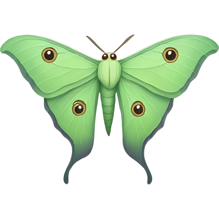Luna moth emoji