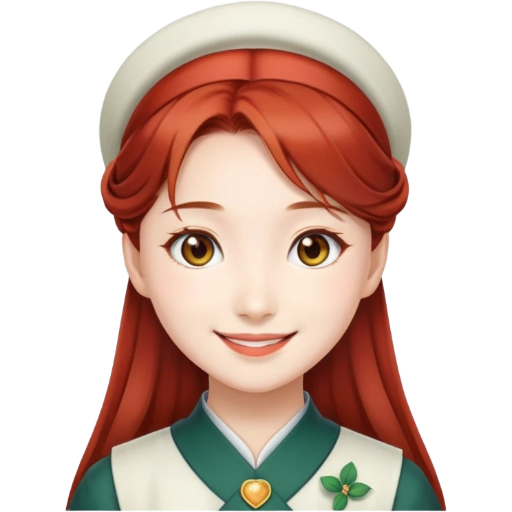 Hong Meiling smiling emoji