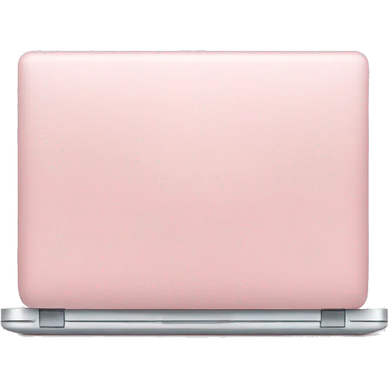 Light pink laptop emoji