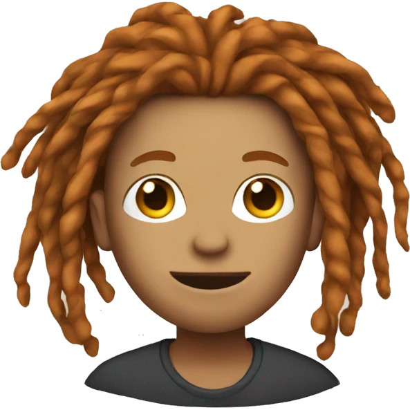 Ginger dreadlocks  emoji