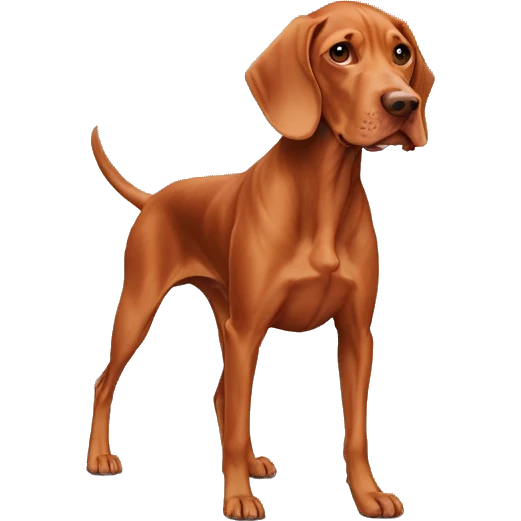 Dog vizsla full-height emoji