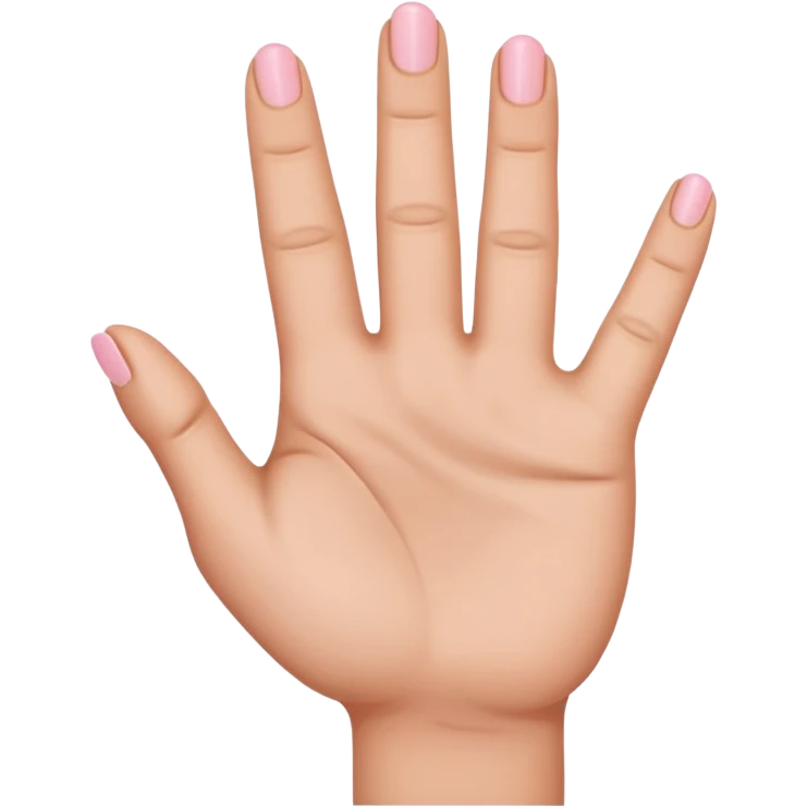 A closed hand with a pinky sticking out emoji
