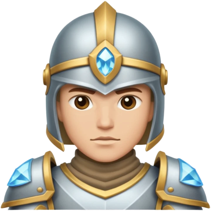 crystal-armored warrior emoji